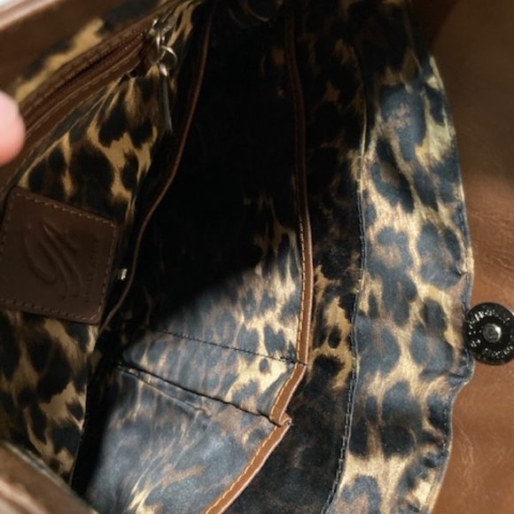 Grace Adele Brown Leather Hobo Style Designer Handbag - Picture 14 of 15